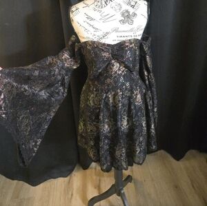 Sugar Thrillz Black and Silver Glitter Dress